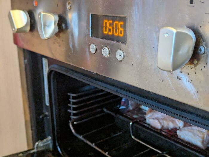 Plastic Knobs Above The Grill. Awesome