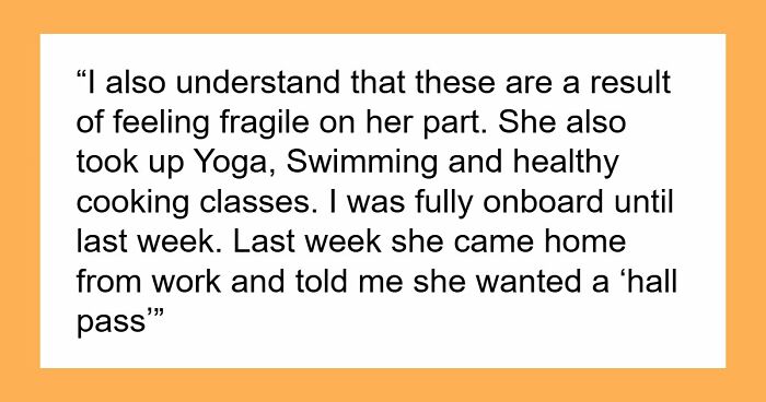 Cancer Survivor Reconsiders Her Whole Life And Demands A Hall Pass From Husband, He Picks Divorce