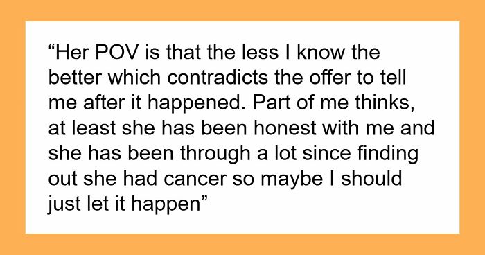 Cancer Survivor Reconsiders Her Whole Life And Demands A Hall Pass From Husband, He Picks Divorce
