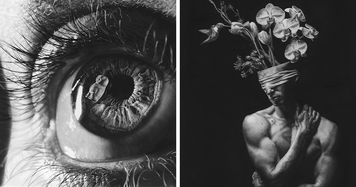 This Artist Creates Hyperrealistic Drawings Inspired By Mental Health Struggles (21 Pics)