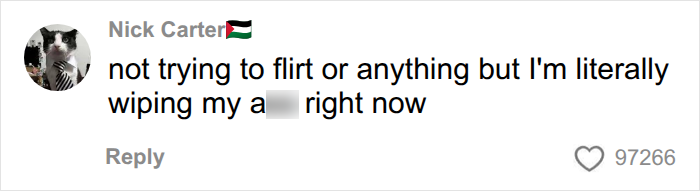 Comment about wiping that relates to hygiene detail Comment about wiping that relates to hygiene detail