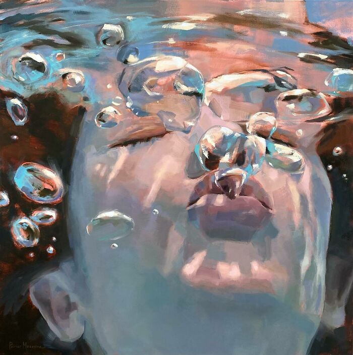 Mesmerizing Water Sunlight Oil Paintings Michele Poirier Mozzone