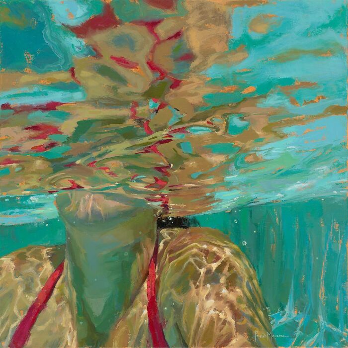 Mesmerizing Water Sunlight Oil Paintings Michele Poirier Mozzone