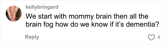 User question about brain fog and dementia symptoms User question about brain fog and dementia symptoms