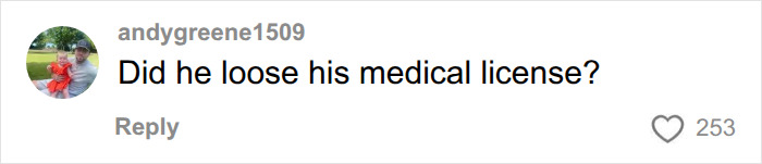 Comment questioning surgeon's medical license after prison news Comment questioning surgeon's medical license after prison news