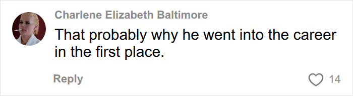 Comment speculating surgeon's career choice in prison news Comment speculating surgeon's career choice in prison news