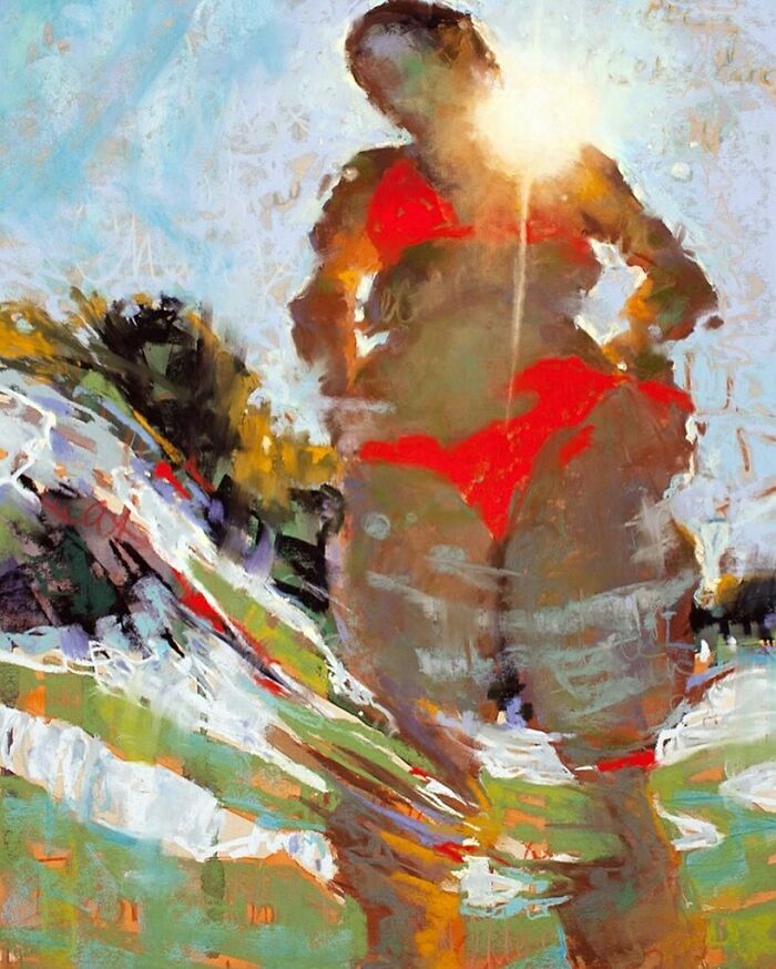Mesmerizing Water Sunlight Oil Paintings Michele Poirier Mozzone
