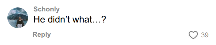 Comment reacting with disbelief to boyfriend's disgusting detail in relationship Comment reacting with disbelief to boyfriend's disgusting detail in relationship