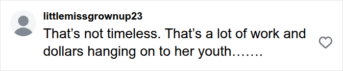 Screenshot of a social media comment criticizing Madonna's fashion choice at Paris Fashion Week.