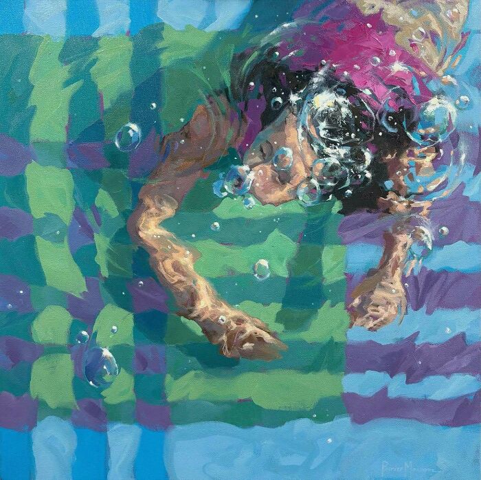 Mesmerizing Water Sunlight Oil Paintings Michele Poirier Mozzone
