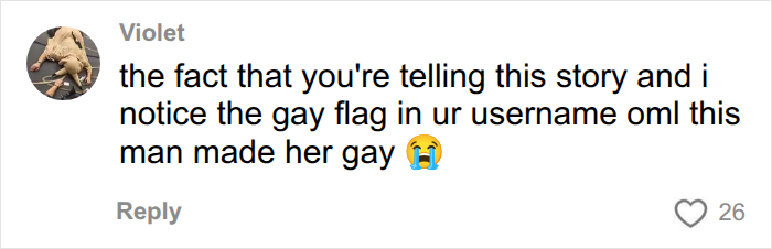 Comment about gay flag in username on boyfriend story Comment about gay flag in username on boyfriend story