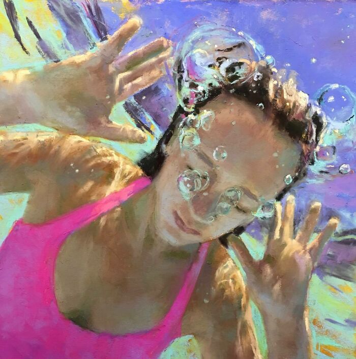 Mesmerizing Water Sunlight Oil Paintings Michele Poirier Mozzone