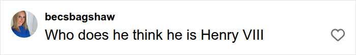 Comment questions Akon's behavior comparing him to Henry VIII