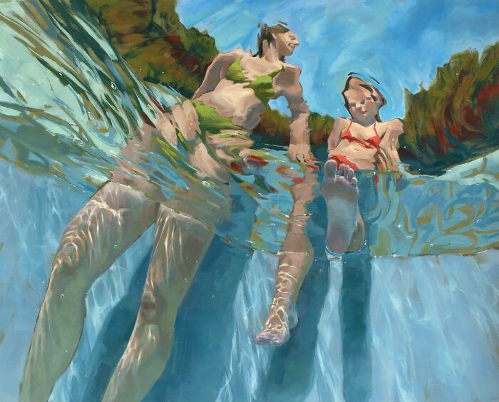 Mesmerizing Water Sunlight Oil Paintings Michele Poirier Mozzone