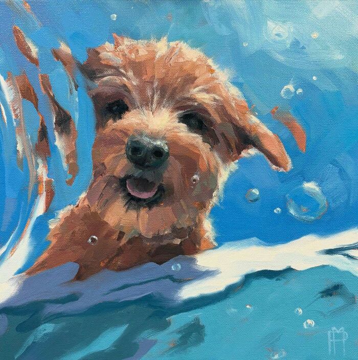 Mesmerizing Water Sunlight Oil Paintings Michele Poirier Mozzone