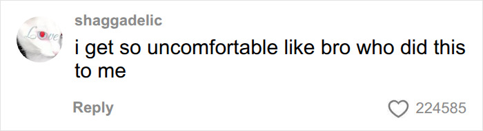 A social media comment from shagadelic stating I get so uncomfortable like bro who did this to me about sadness trigger syndrome.