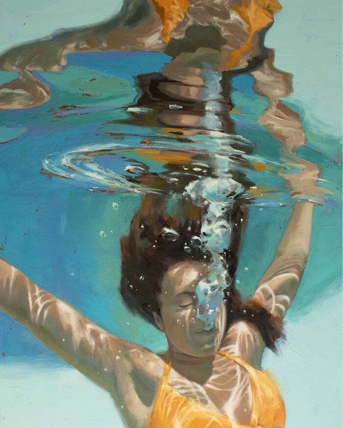 Mesmerizing Water Sunlight Oil Paintings Michele Poirier Mozzone
