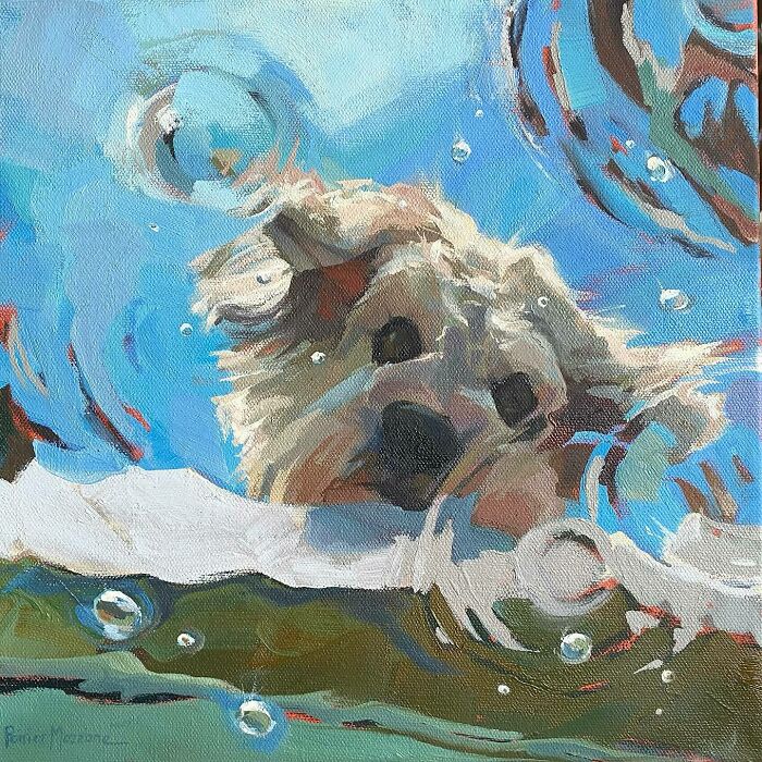 Mesmerizing Water Sunlight Oil Paintings Michele Poirier Mozzone