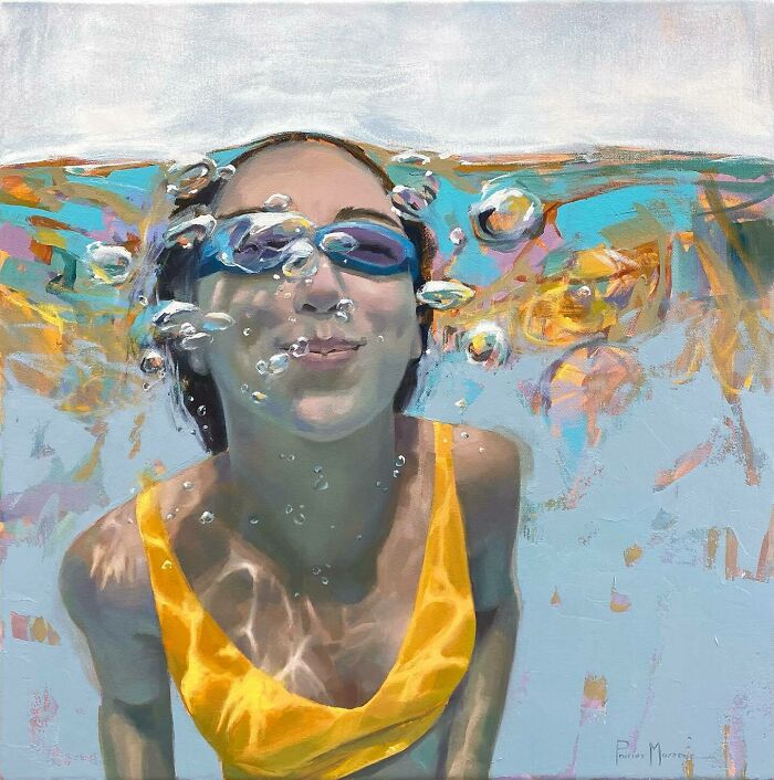 Mesmerizing Water Sunlight Oil Paintings Michele Poirier Mozzone