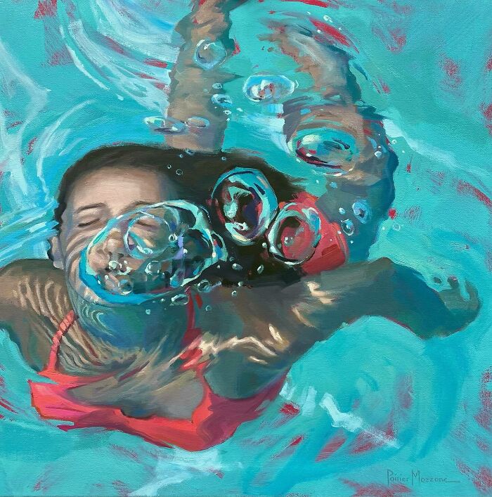 Mesmerizing Water Sunlight Oil Paintings Michele Poirier Mozzone