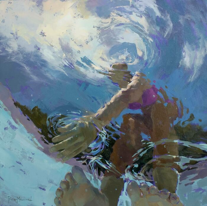 Mesmerizing Water Sunlight Oil Paintings Michele Poirier Mozzone