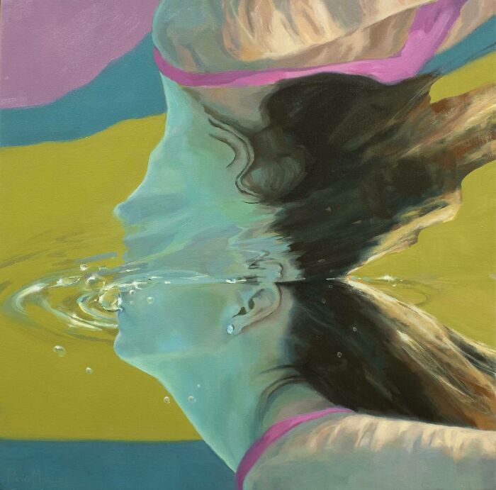 Mesmerizing Water Sunlight Oil Paintings Michele Poirier Mozzone