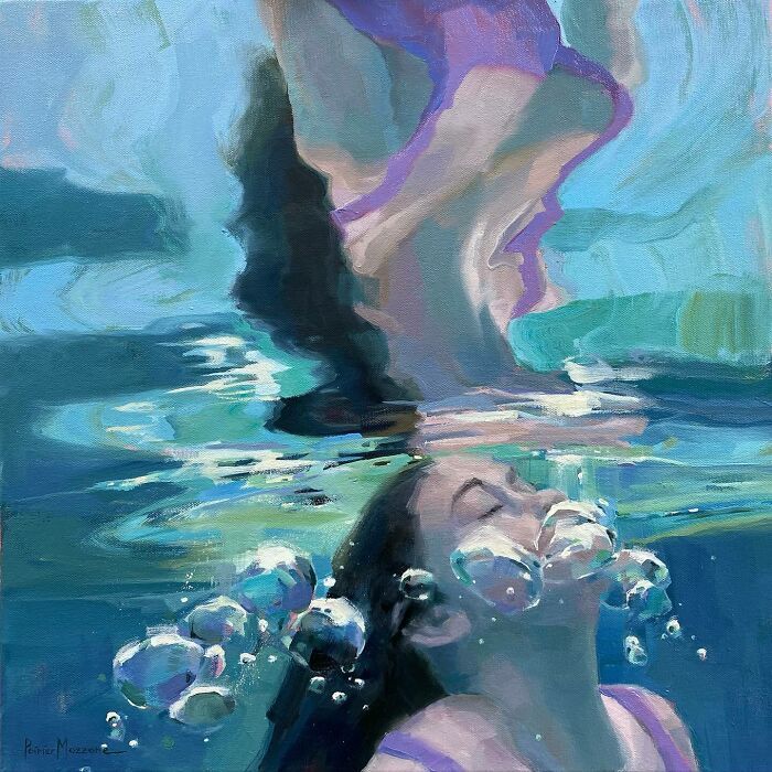 Mesmerizing Water Sunlight Oil Paintings Michele Poirier Mozzone