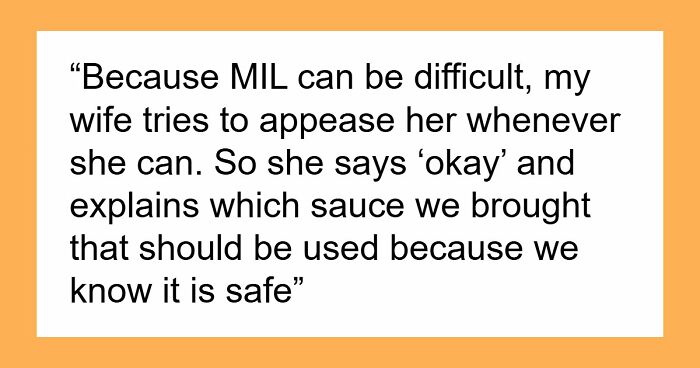 MIL Keeps Using Ingredients DIL is Allergic To, DIL Aghast As Wife Cares More About Mom’s “Feelings”