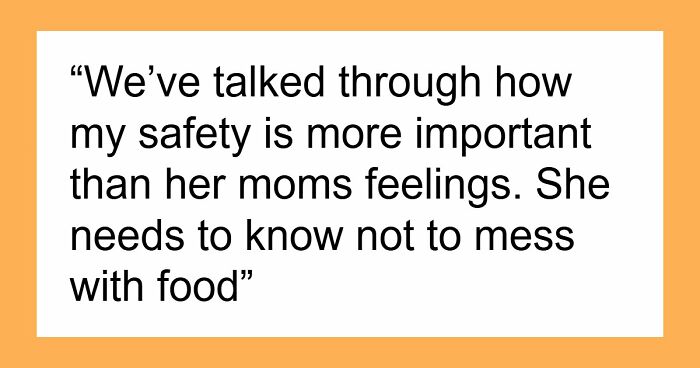 MIL Keeps Using Ingredients DIL is Allergic To, DIL Aghast As Wife Cares More About Mom’s “Feelings”