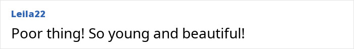 Comment expressing sympathy for young and beautiful US influencer after plastic surgery Comment expressing sympathy for young and beautiful US influencer after plastic surgery