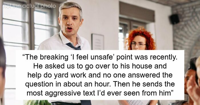 17YO Suspects Boss Is Going Insane, Feels Unsafe After He Sends Threatening Text To Everyone
