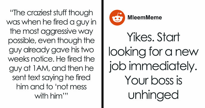17YO Suspects Boss Is Going Insane, Feels Unsafe After He Sends Threatening Text To Everyone