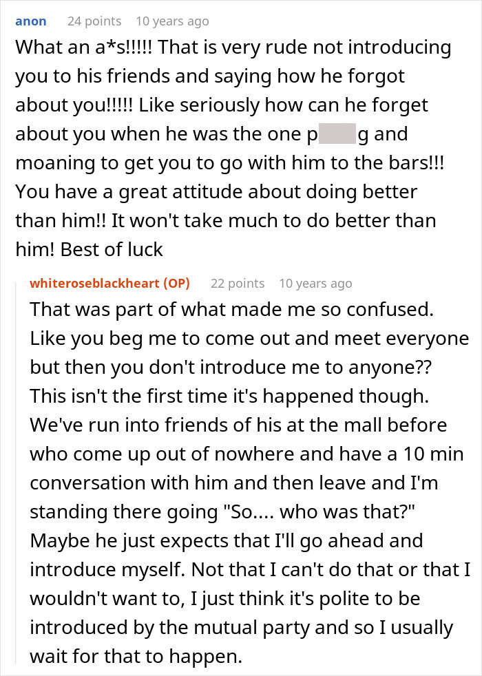 Reddit comments on an introverted GF who was begged to go to a bar crawl for a birthday, but it didn't go well. Reddit comments on an introverted GF who was begged to go to a bar crawl for a birthday, but it didn't go well.