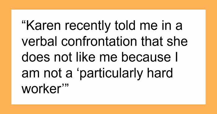 Ableist Karen Starts Lecturing Coworker Out Of Nowhere For Doing Only What’s Expected From Them