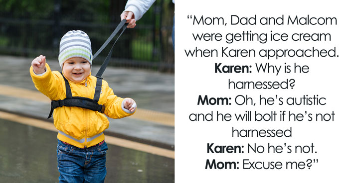 Mom Uses Harness On Autistic Kid, Old Woman Thinks It’s Just Bad Parenting, Kid Ends Up Missing