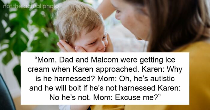 Mom Uses Harness On Autistic Kid, Old Woman Thinks It’s Just Bad Parenting, Kid Ends Up Missing