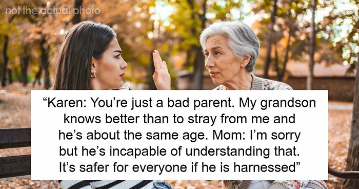 Mom Uses Harness On Autistic Kid, Old Woman Thinks It’s Just Bad Parenting, Kid Ends Up Missing