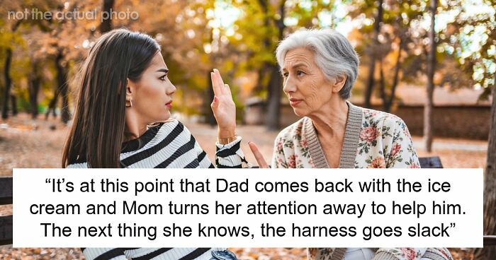Mom Uses Harness On Autistic Kid, Old Woman Thinks It’s Just Bad Parenting, Kid Ends Up Missing