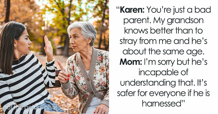 Mom Uses Harness On Autistic Kid, Old Woman Thinks It’s Just Bad Parenting, Kid Ends Up Missing