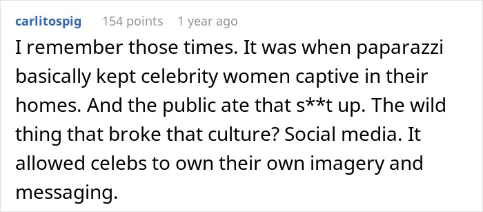 A comment reflecting on the intense paparazzi scrutiny Keira Knightley faced after Pirates of the Caribbean. A comment reflecting on the intense paparazzi scrutiny Keira Knightley faced after Pirates of the Caribbean.