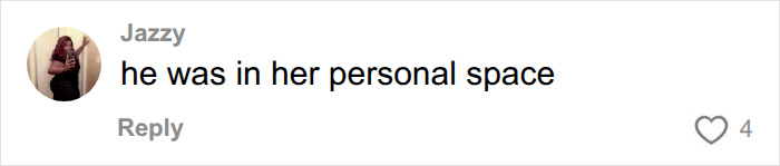 Fan comment 'he was in her personal space' concerning Kristen Stewart's cringe-worthy interaction with a man.