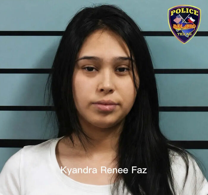 Mugshot of Kyandra Renee Faz, also known as Cookie, one of the Texas sisters in the fatal attack.