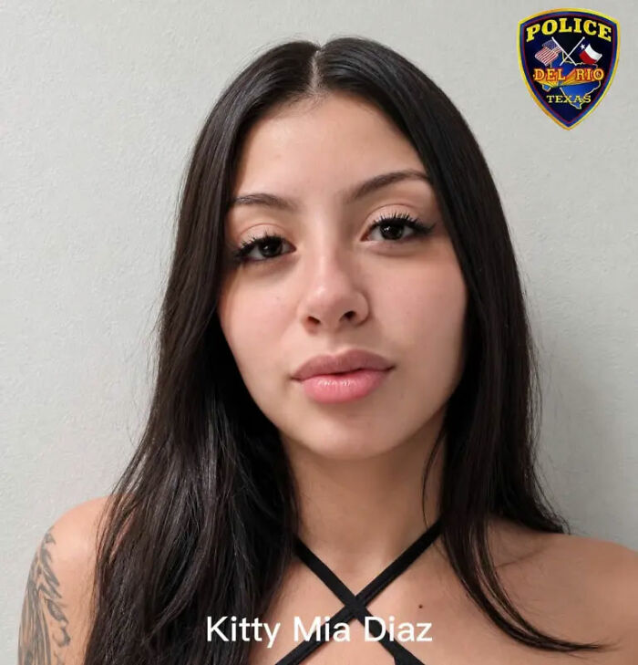 Mugshot of Kitty Mia Diaz, one of the Texas sisters involved in the fatal attack.