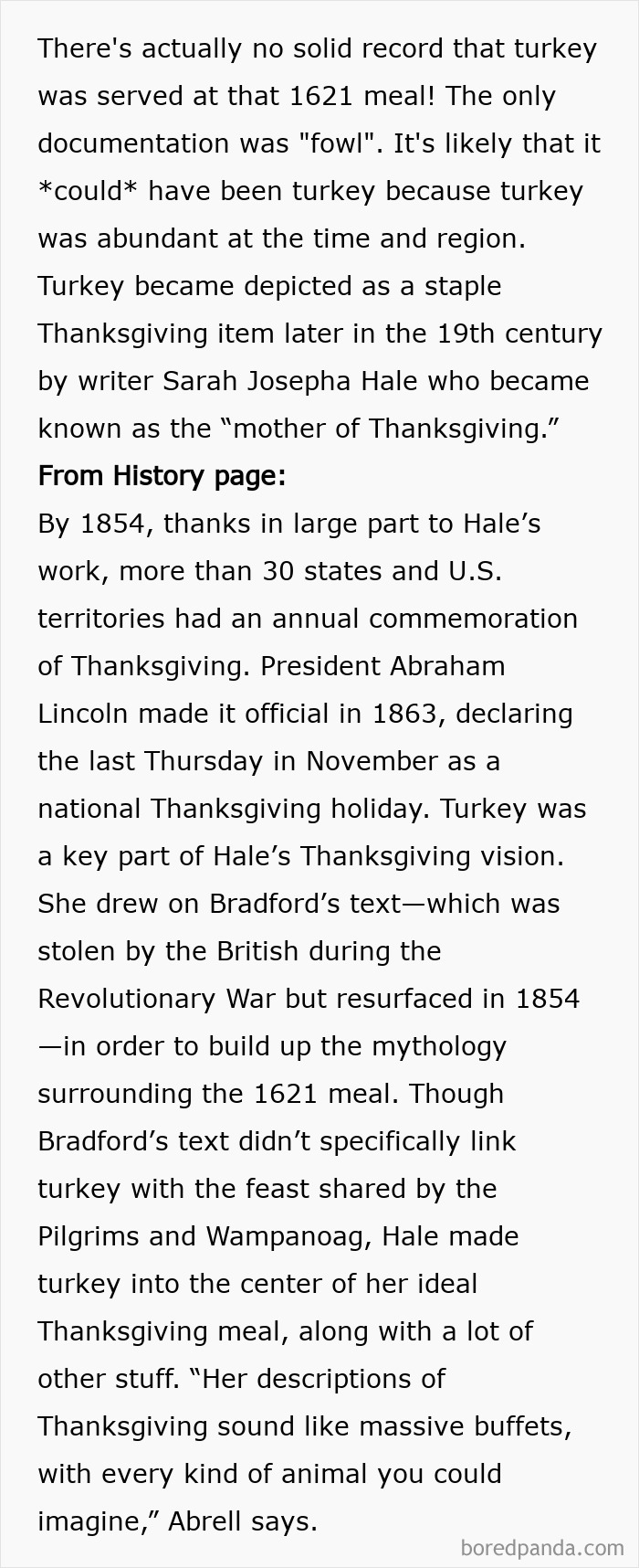 Turkey myth origin in Thanksgiving history and Sarah Josepha Hale's influence