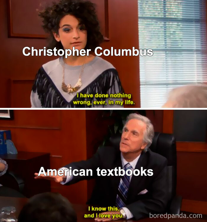Meme about menstrual pain myth highlighting misconceptions in American textbooks