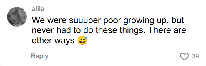 Comment about being poor but avoiding dangerous money-saving hacks Comment about being poor but avoiding dangerous money-saving hacks