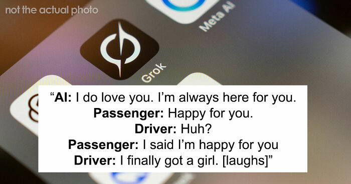 So Dystopian: Guy Films Uber Driver’s Interaction With His AI Girlfriend, Leaves People Baffled