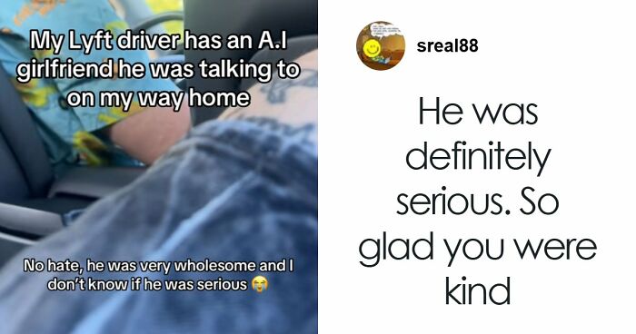 So Dystopian: Guy Films Uber Driver’s Interaction With His AI Girlfriend, Leaves People Baffled