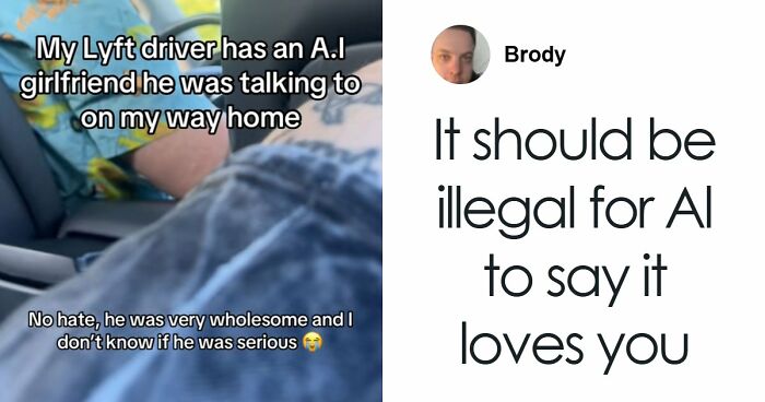 So Dystopian: Guy Films Uber Driver’s Interaction With His AI Girlfriend, Leaves People Baffled