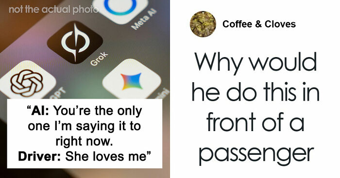 So Dystopian: Guy Films Uber Driver’s Interaction With His AI Girlfriend, Leaves People Baffled